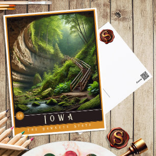 Iowa   Hyperrealistische Postkarte des Bundesstaat