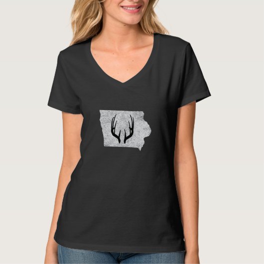 Iowa IA Deer Hunting Shed Antlers 1 T-Shirt (Vorderseite)
