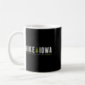 Iowa Ia Ledges State Park Wanderung Baum Retro-Gra Kaffeetasse (Links)