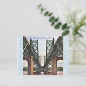 Iowa-Illinois Memorial Bridge Post Card Postkarte (Stehend Vorderseite)