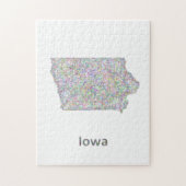 Iowa-Karte Puzzle (Vertikal)