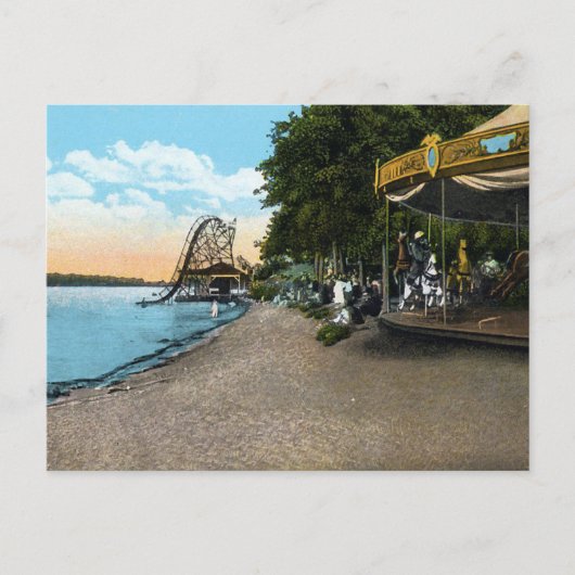 Iowa Karussell Postkarte (Vorderseite)