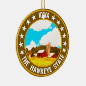 Iowa Keramik Ornament (Rechts)