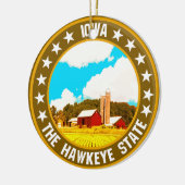 Iowa Keramik Ornament (Links)