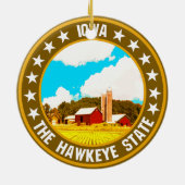Iowa Keramik Ornament (Hinten)