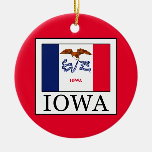 Iowa Keramik Ornament (Vorne)