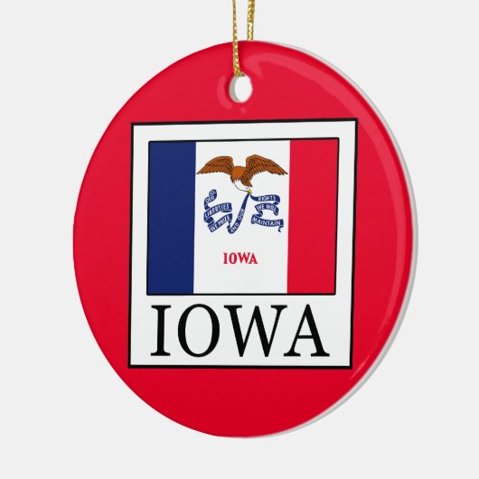 Iowa Keramik Ornament (Links)