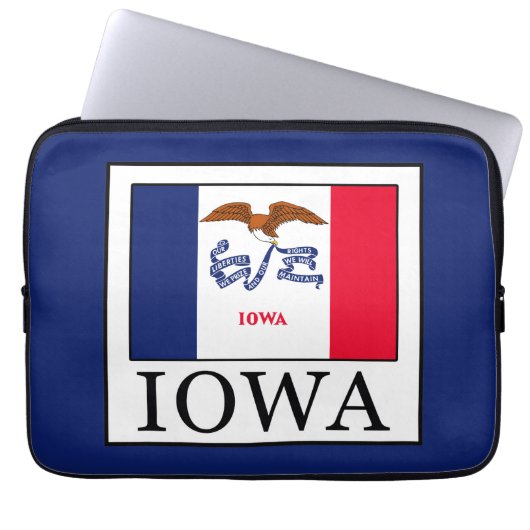 Iowa Laptopschutzhülle (Vorderseite)