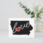 Iowa Liebe! Geschenke für IA Lovers Postkarte (Stehend Vorderseite)