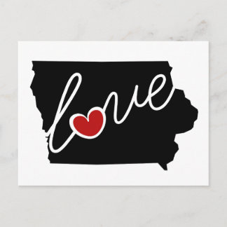 Iowa Liebe! Geschenke für IA Lovers Postkarte