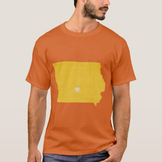 Iowa Liebe in Gelb T-Shirt