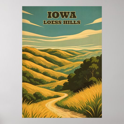 Iowa Loess Hills V02 Poster (Vorne)