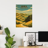 Iowa Loess Hills V02 Poster (Heimbüro)