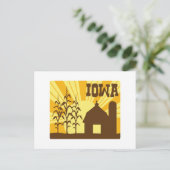 Iowa Maisfarm Postkarte (Stehend Vorderseite)
