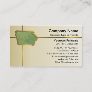 Iowa Map Business Card Visitenkarte