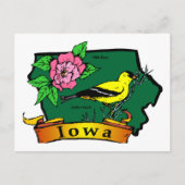 Iowa Map Postkarte (Vorderseite)