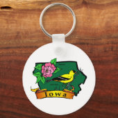Iowa Map Schlüsselanhänger (Vorderseite)