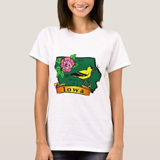 Iowa Map T-Shirt (Vorderseite)