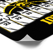 Iowa March Madness 2025 Women's Sketll Nil  Poster (Ecke)