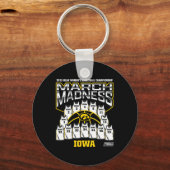 Iowa March Madness 2025 Women's Sketll Nil Schlüsselanhänger (Vorderseite)