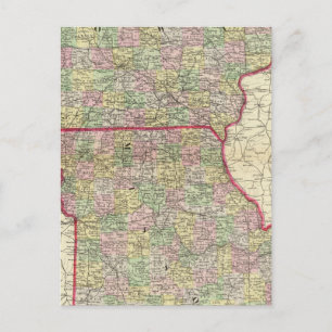 Iowa, Missouri Postkarte