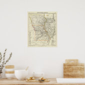 Iowa, Missouri und Illinois Poster (Küche)