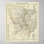 Iowa, Missouri und Illinois Poster (Vorne)