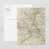 Iowa, Missouri und Illinois Postkarte (Vorne/Hinten)