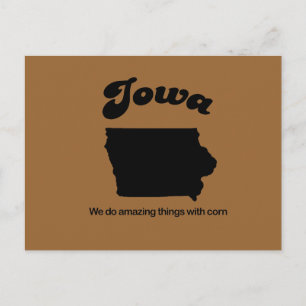 Iowa Motto - Wir tun phantastische Dinge Postkarte