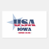 Iowa My Zuhause Staat Sticker (Vorderseite)