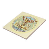 Iowa Nurse Caduceus Tile Fliese (Seite)
