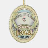 Iowa Nurse Keramik Ornament (Rechts)