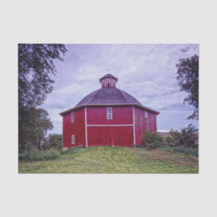 Iowa Octagon Red Barn Seidenpapier