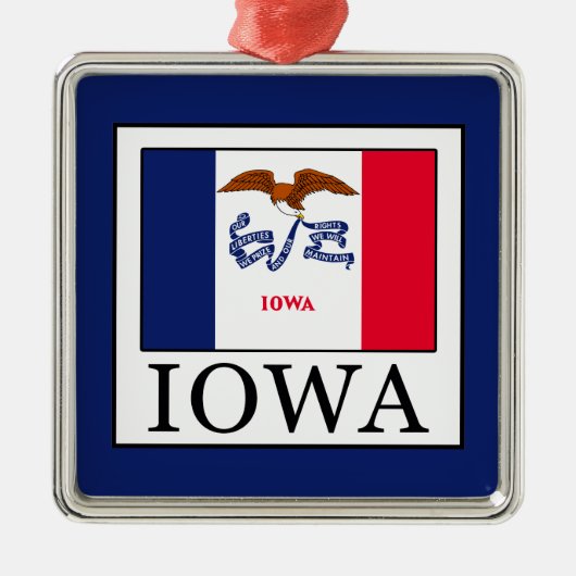 Iowa Ornament Aus Metall (Vorne)