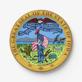 Iowa Pappteller (Vorderseite)