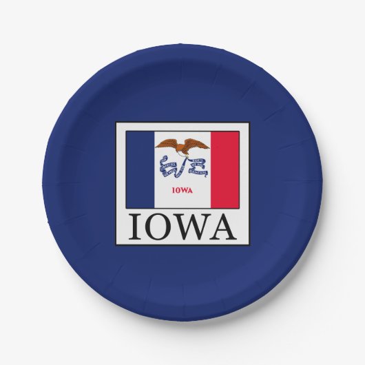 Iowa Pappteller (Vorderseite)
