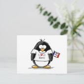 Iowa Penguin Postkarte (Stehend Vorderseite)