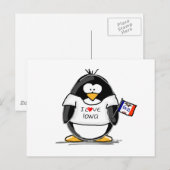 Iowa Penguin Postkarte (Vorne/Hinten)