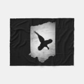 Iowa Pheasant Junting Fleecedecke (Vorderseite (Horizontal))