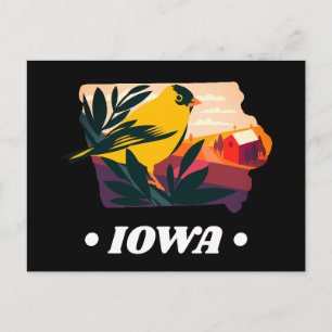 Iowa Postcard Postkarte
