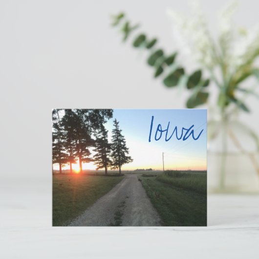 Iowa Postcard Postkarte (Stehend Vorderseite)