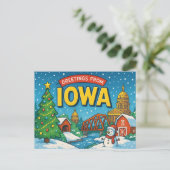 IOWA Postcard Postkarte (Stehend Vorderseite)