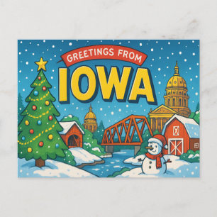 IOWA Postcard Postkarte