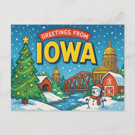 IOWA Postcard Postkarte (Vorderseite)