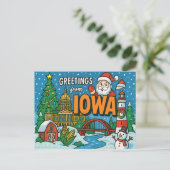 IOWA Postcard Postkarte (Stehend Vorderseite)