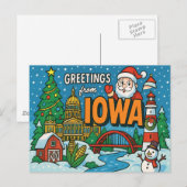IOWA Postcard Postkarte (Vorne/Hinten)