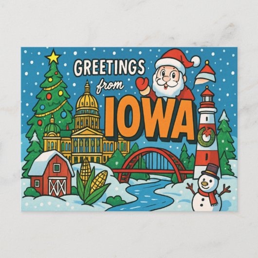 IOWA Postcard Postkarte (Vorderseite)