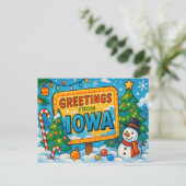 IOWA Postcard Postkarte (Stehend Vorderseite)