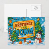 IOWA Postcard Postkarte (Vorne/Hinten)