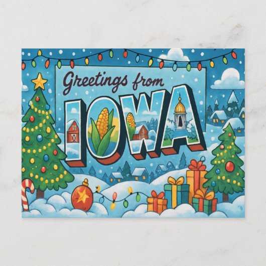 IOWA Postcard Postkarte (Vorderseite)